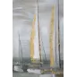 Malowidło na płótnie Gold Boat 100x2,8x80 cm